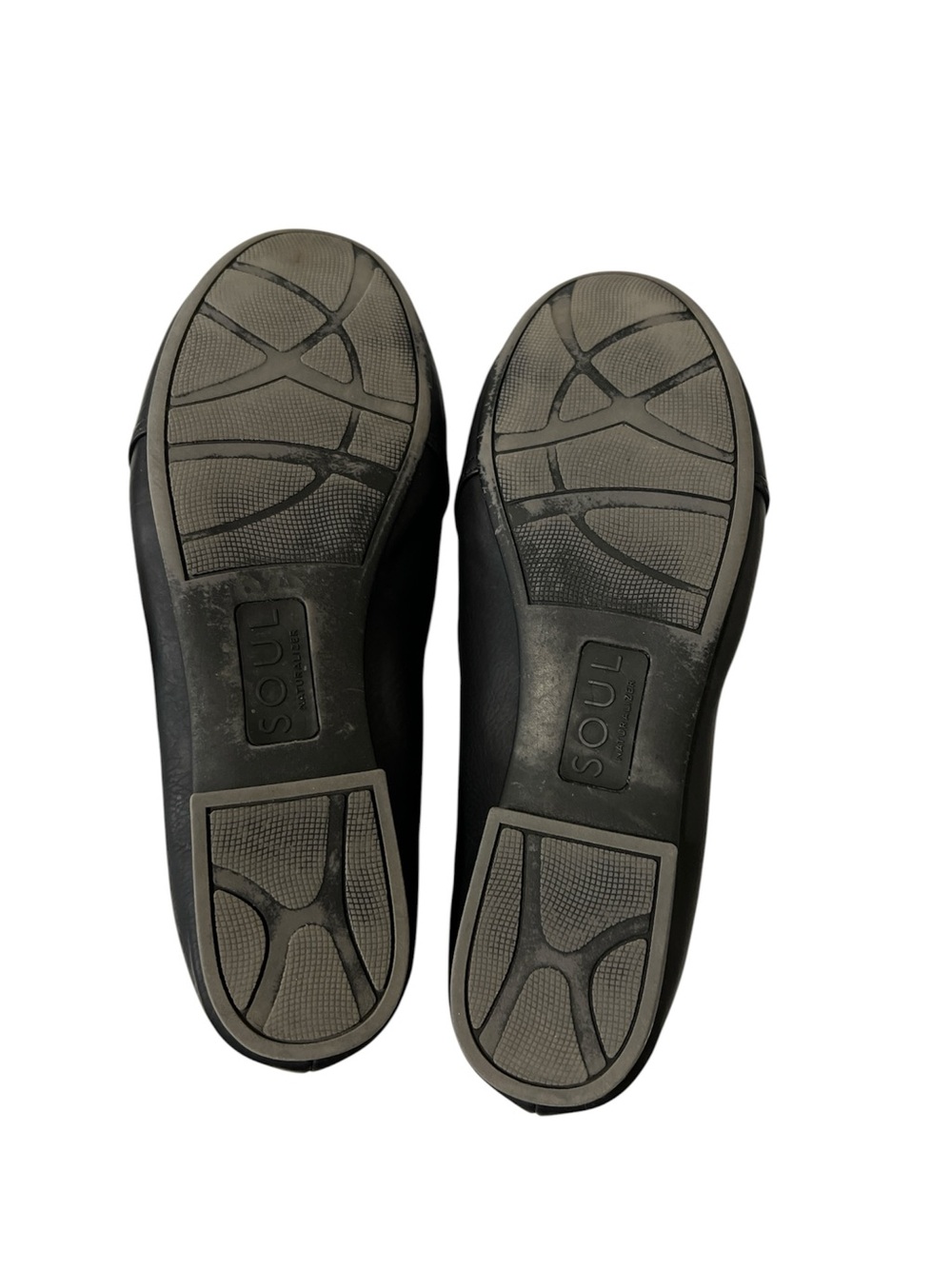 SOUL Naturalizer Black Leather Slip-On Loafers - Picture 6 of 9